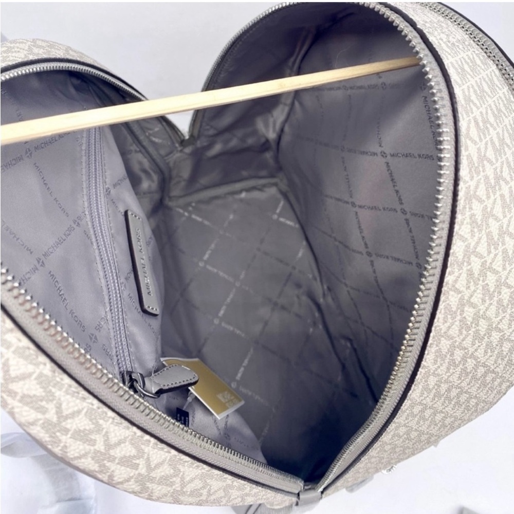 MICHAEL KORS Rhea Medium Color-Block Signature Logo Backpack - Picture 5 of 11